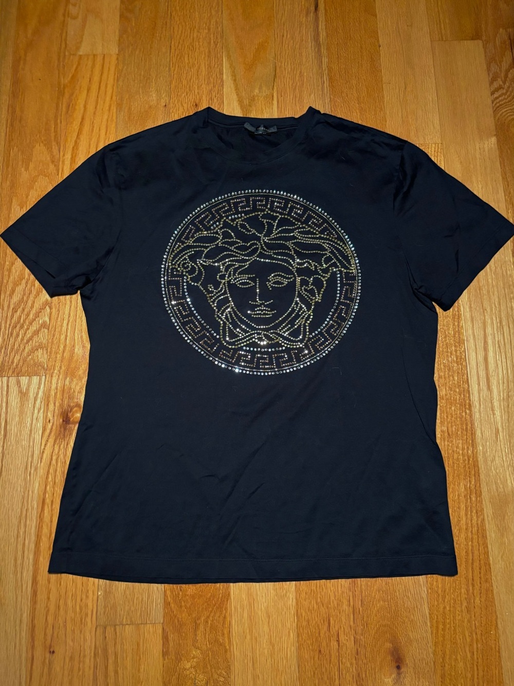 Versace Medusa Rhinestone & Crystal Medusa Tshirt 🔥